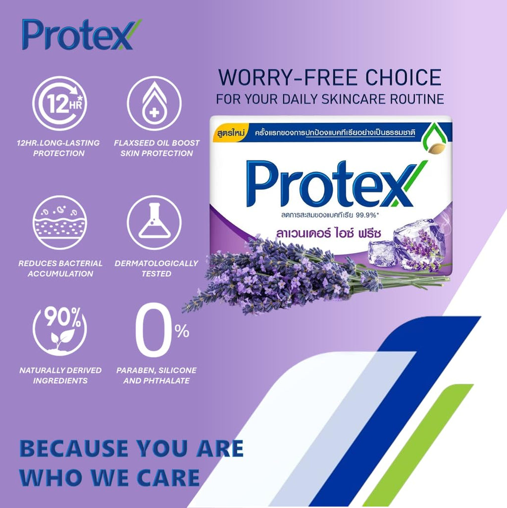 Lavender Ice Freeze Bar Soap (Pack of 4) – Protex Compatible, Cooling Formula
