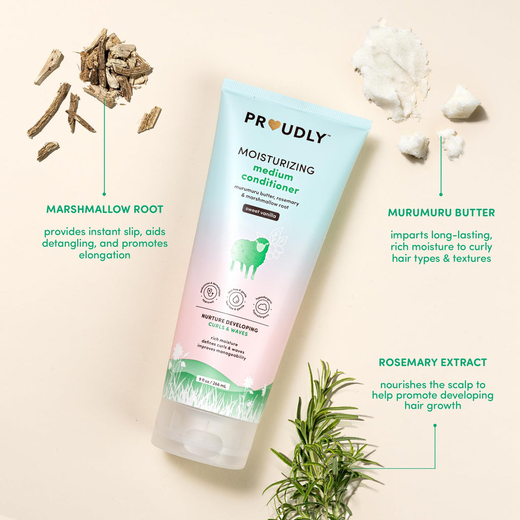 PROUDLY Moisturizing Wavy & Curly Baby Conditioner – 9 oz (Gabrielle Union & Dwyane Wade)