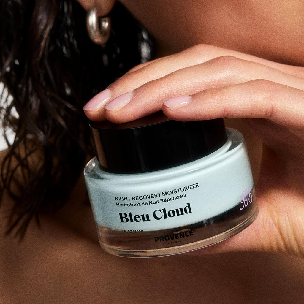 Provence Beauty Bleu Cloud Night Moisturizer – Hydrating Night Cream for All Skin Types