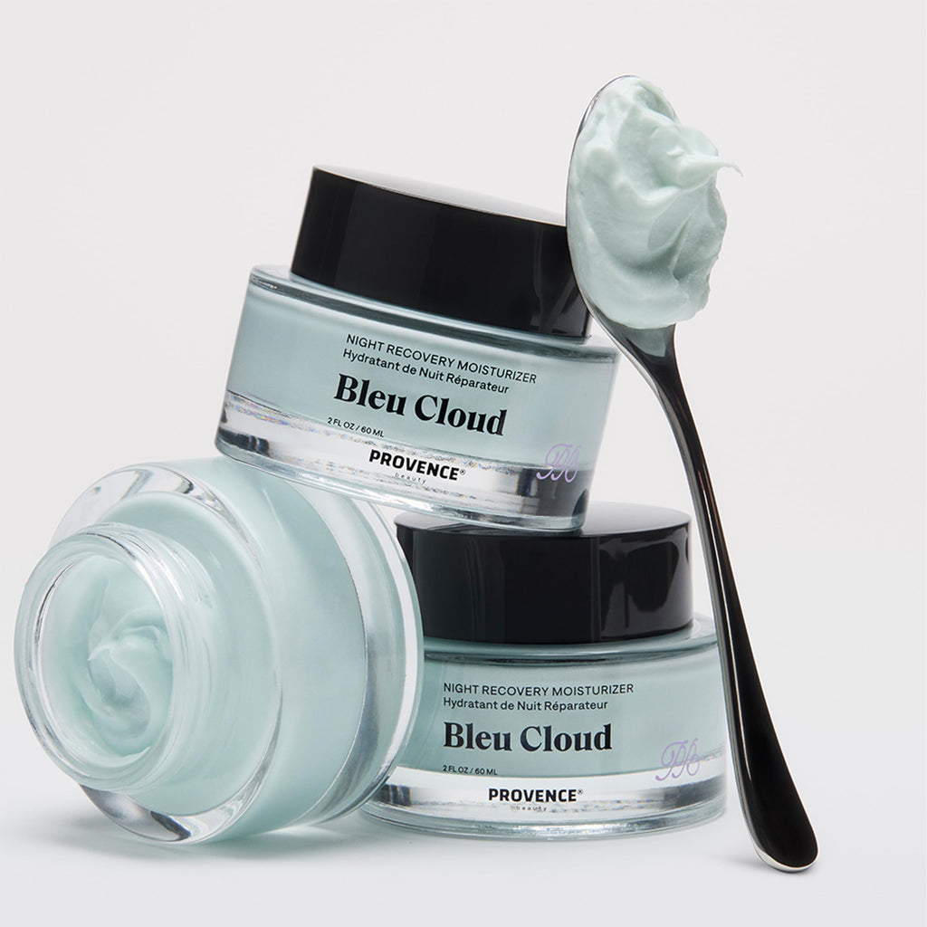 Provence Beauty Bleu Cloud Night Moisturizer – Hydrating Night Cream for All Skin Types