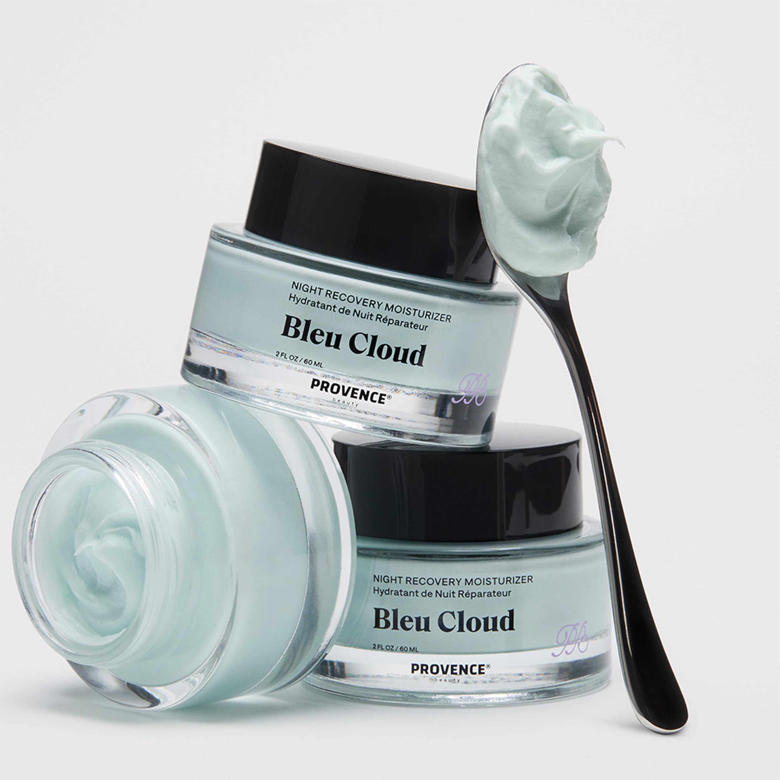 Provence Beauty Bleu Cloud Night Moisturizer – Hydrating Night Cream for All Skin Types