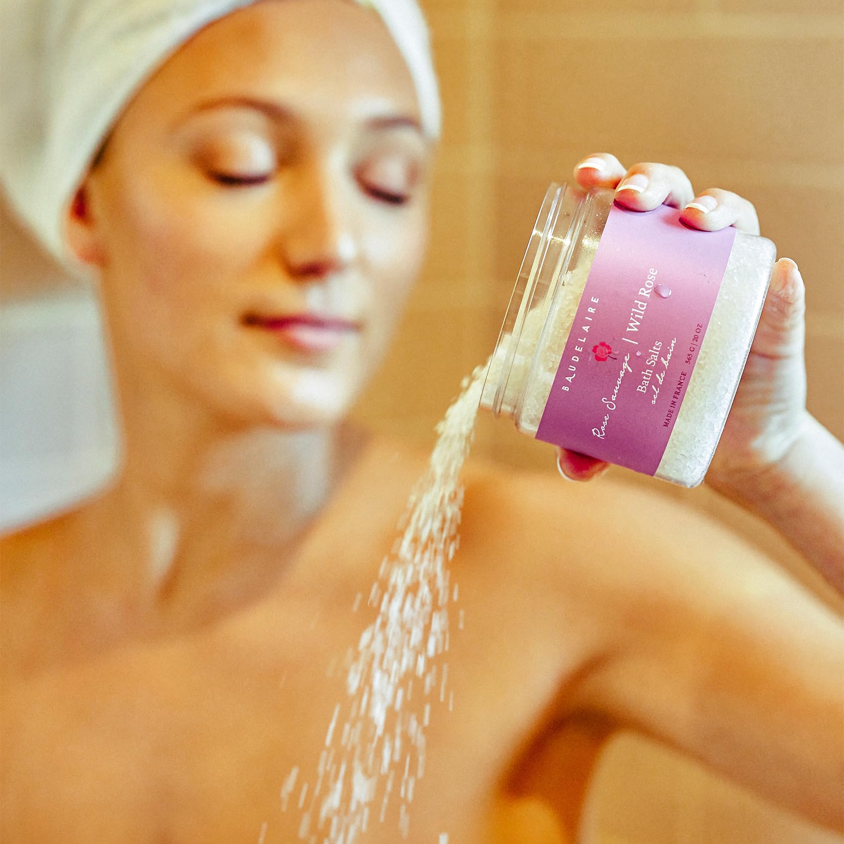 Provence Sante Relaxing Bath Salt – Lemon Vervain Scent, Made in France, 20 oz