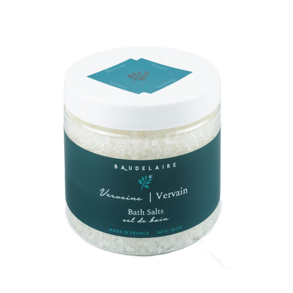 Provence Sante Relaxing Bath Salt – Lemon Vervain Scent, Made in France, 20 oz