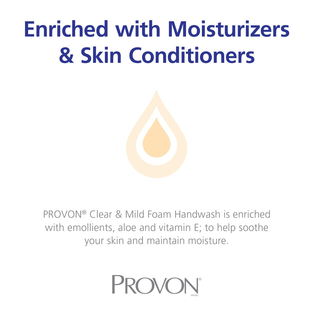 Provon LTX-12 Clear & Mild Foam Handwash Refill 1200 mL Pack of 2 - EcoLogo Certified