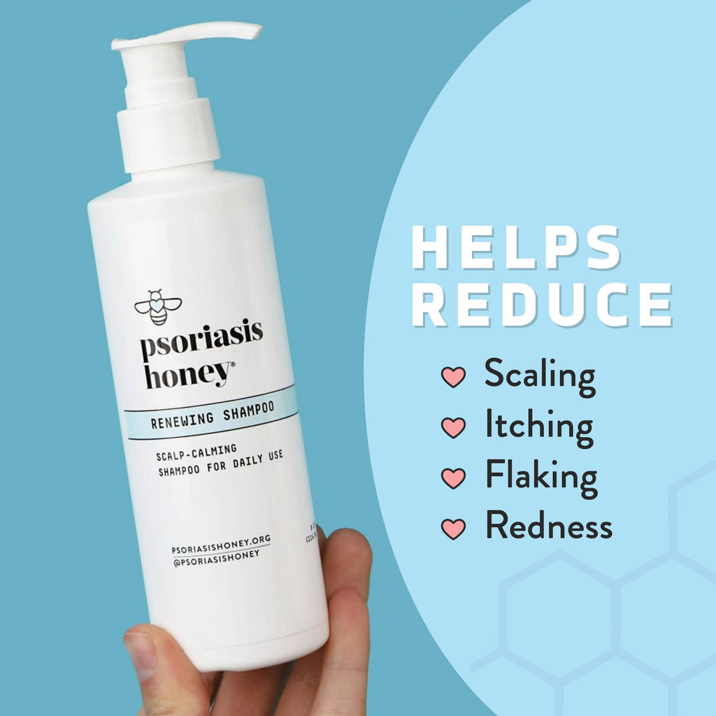 PSORIASIS HONEY Renewing Shampoo — Itchy & Dry Scalp Relief with Argan Oil