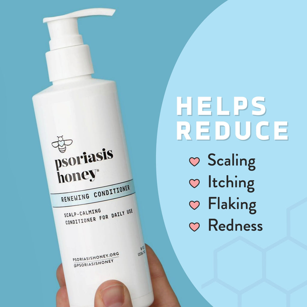 PSORIASIS HONEY Renewing Conditioner – Dry Scalp Hydration & Hair Renewal (8oz)