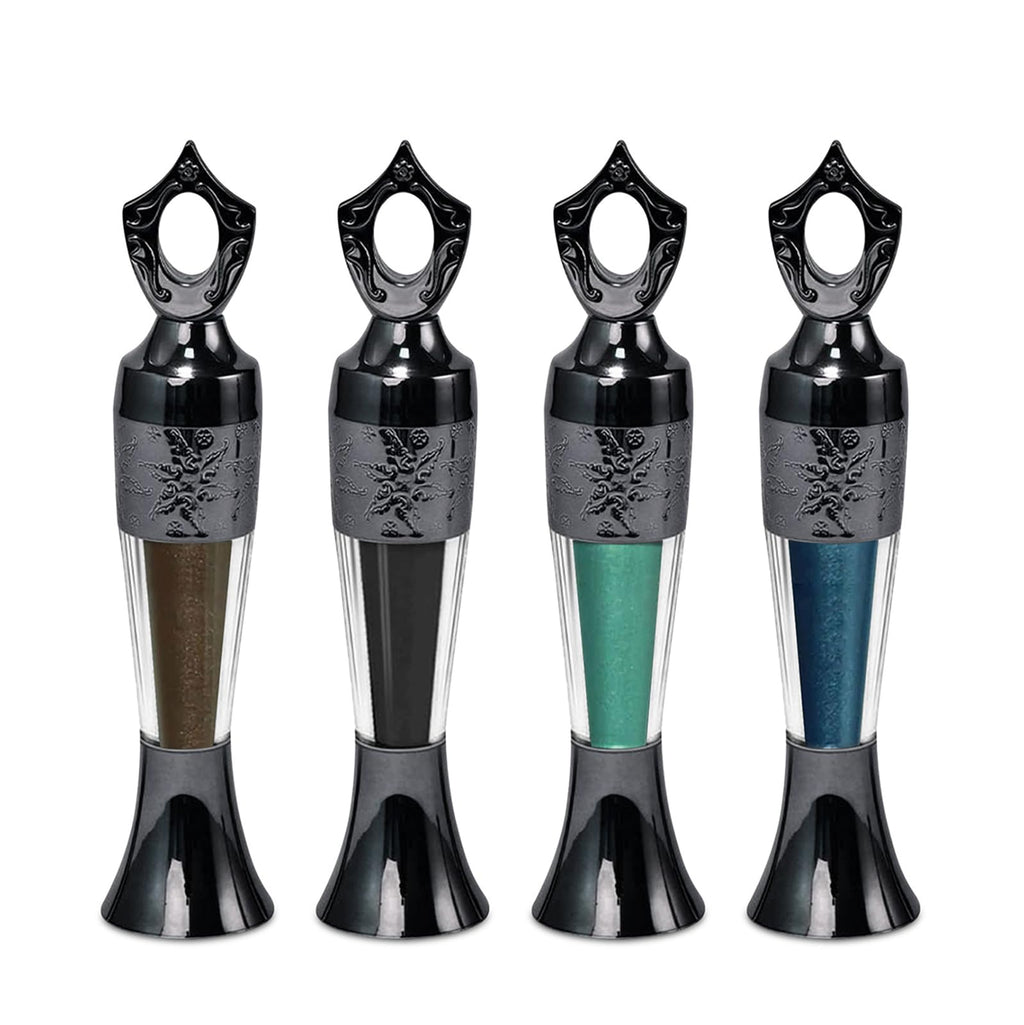 Ptoso Powder Eyeliner Arabic - 100% Natural Egyptian Mineral-Enriched, Long-Lasting Waterproof Smudge-Proof Eyeliner (4PC)