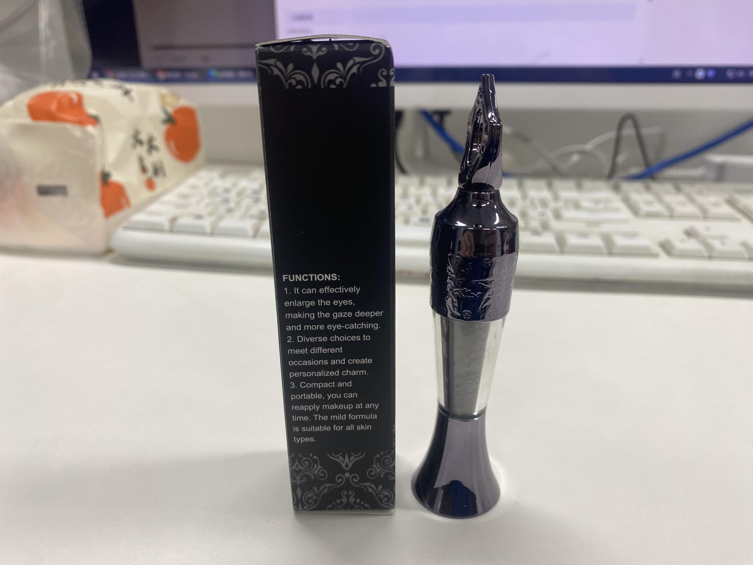 Ptoso Powder Eyeliner Arabic - 100% Natural Egyptian Mineral-Enriched, Long-Lasting Waterproof Smudge-Proof Eyeliner (4PC)