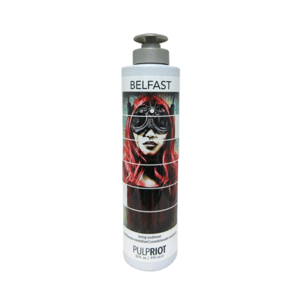 Pulp Riot Belfast Toning Conditioner 33 oz – Purple Toner for Blonde and Lightened Hair