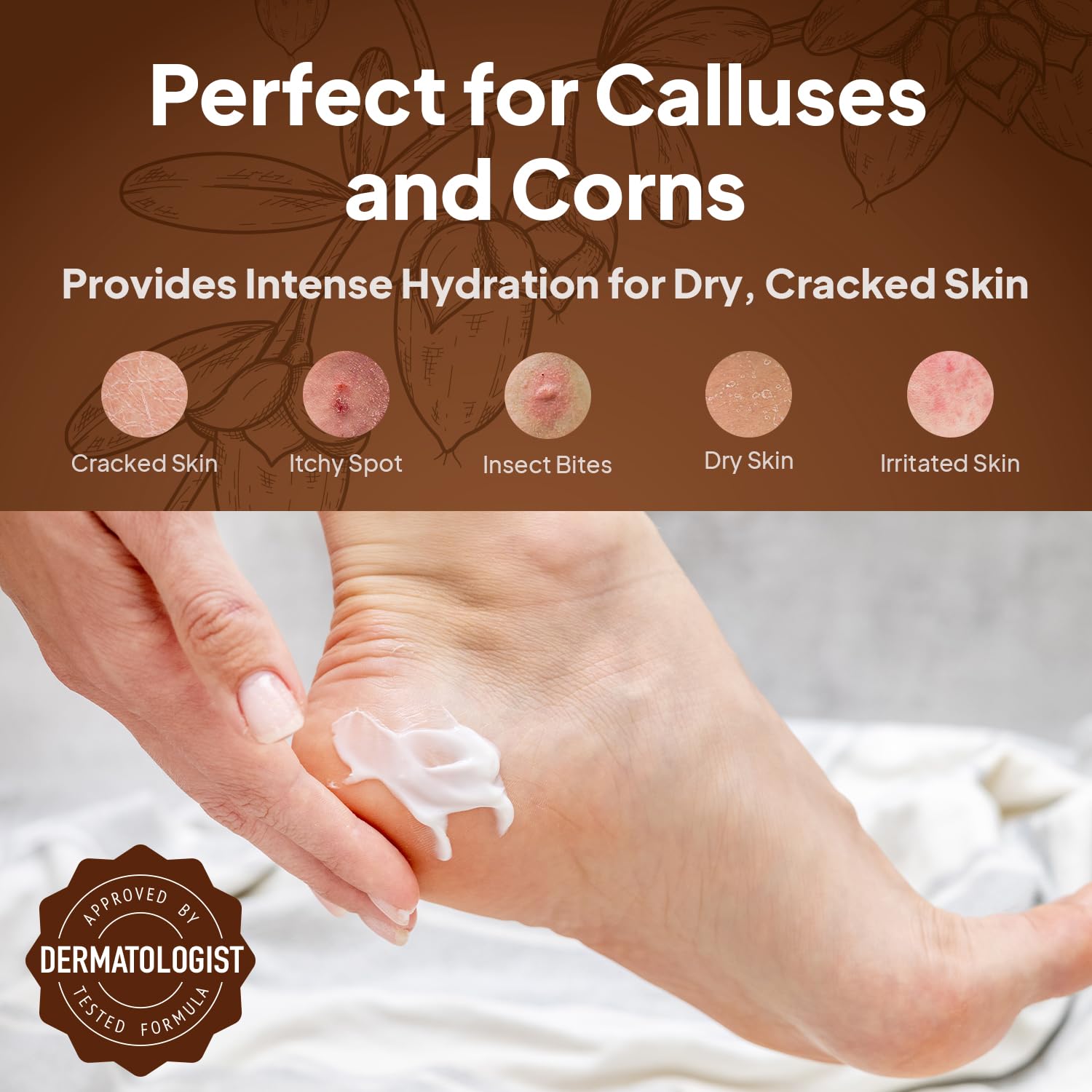 Pumice Valley Foot Cream for Dry, Cracked Heels – Natural Moisturizer with Urea & Shea Butter