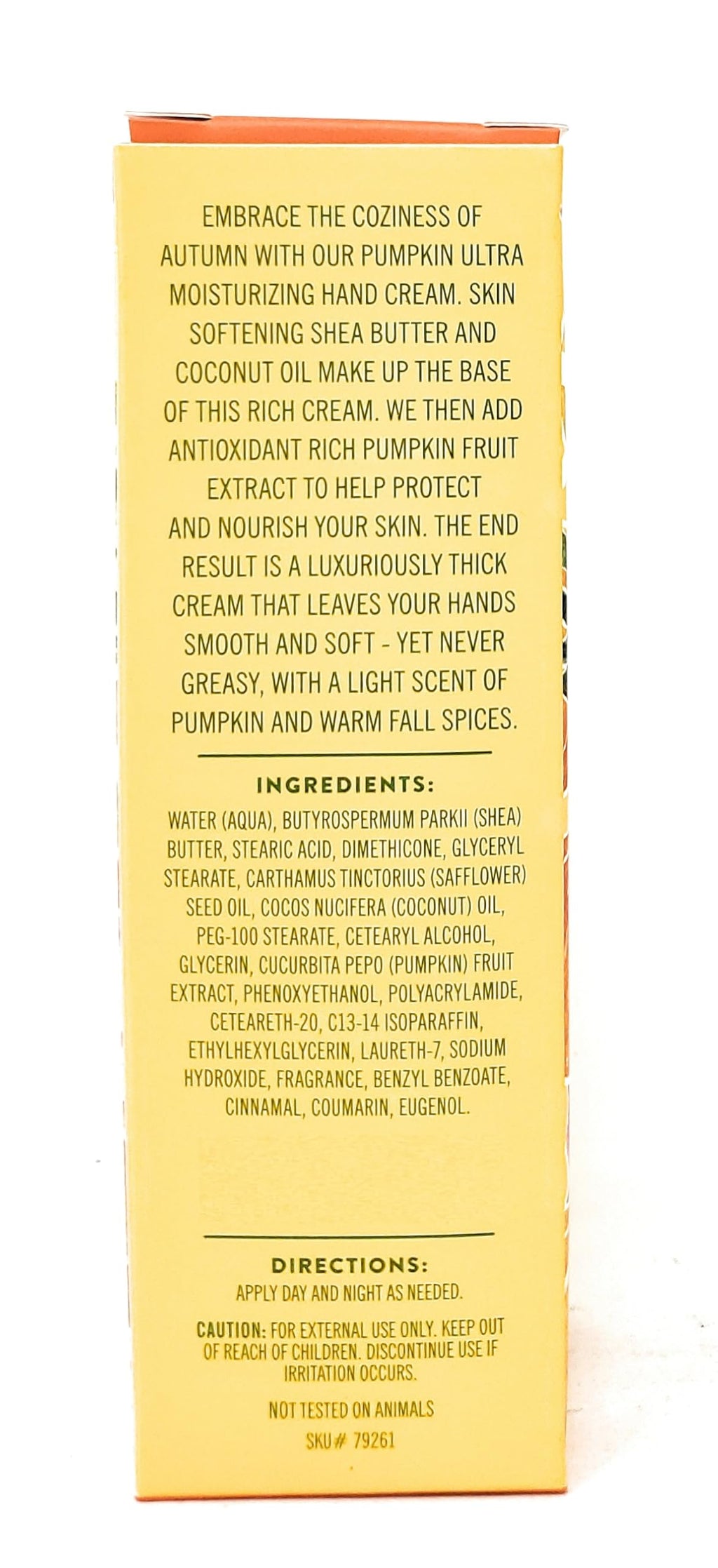 Pumpkin Ultra Moisturizing Hand Cream – Limited Edition, 3oz / 85g (Pack of 1)