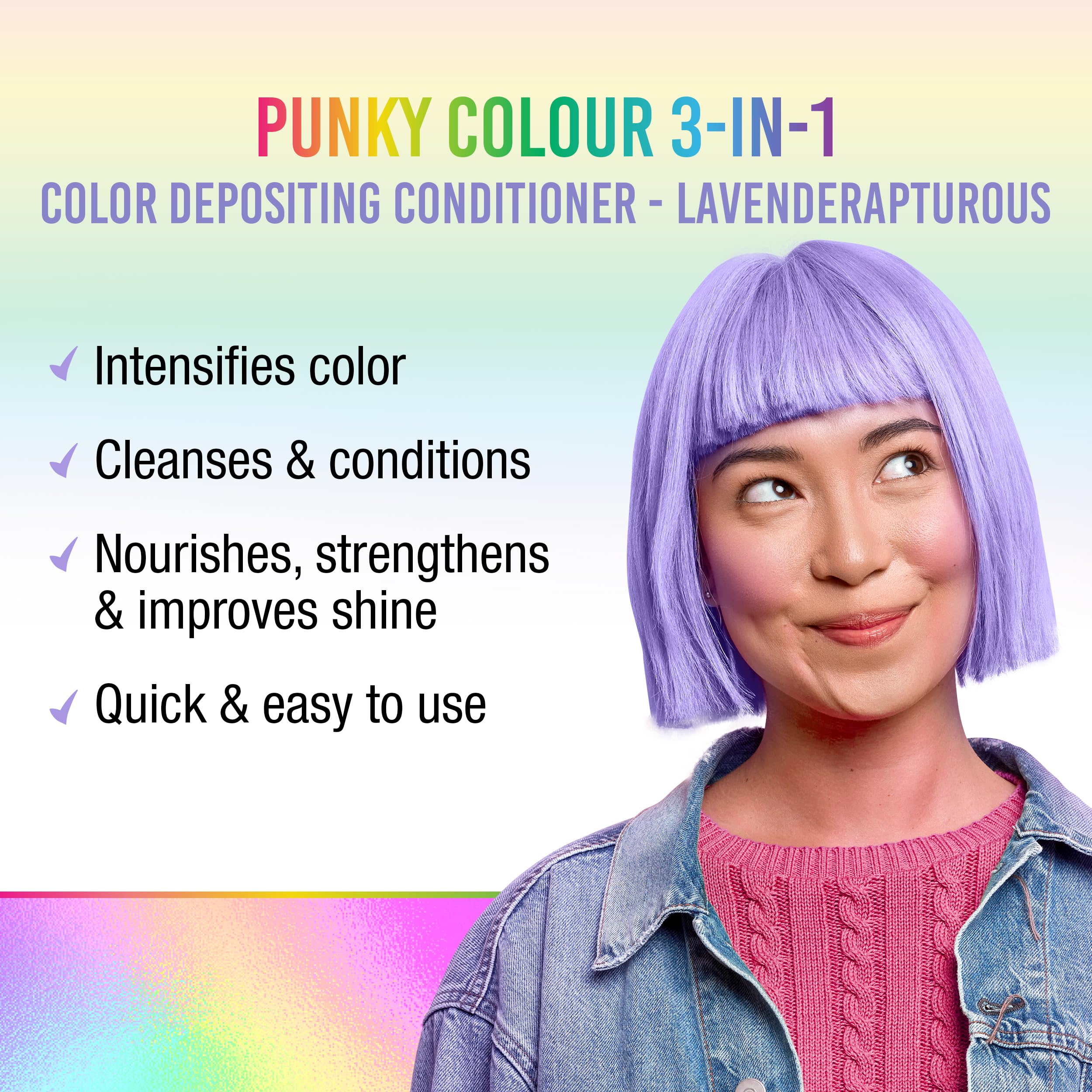 Punky Colour 3-in-1 Lavenderapturous: Color Depositing Conditioner & Hair Cleanser