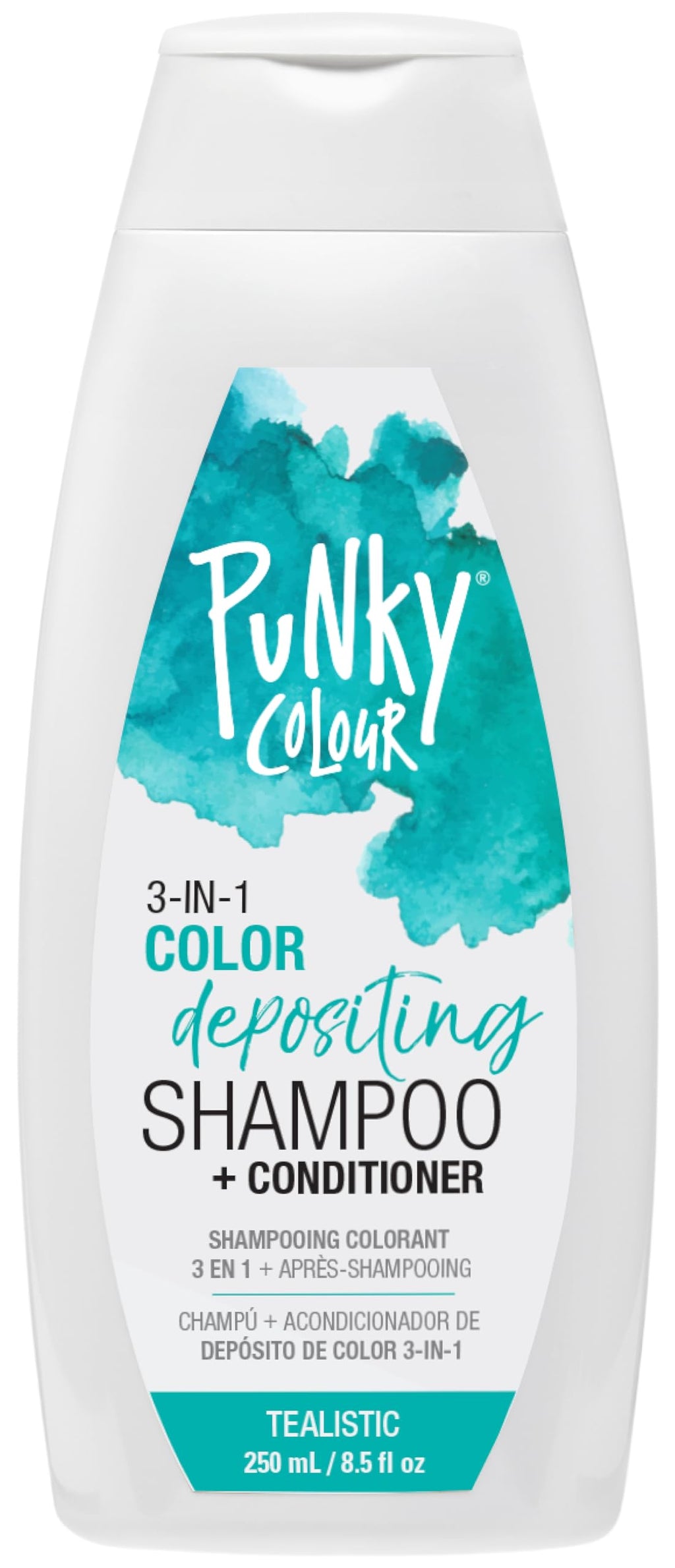 Punky Colour 3-in-1 Color Depositing Hair Cleanser & Conditioner – Tealistic, 8.5 fl oz