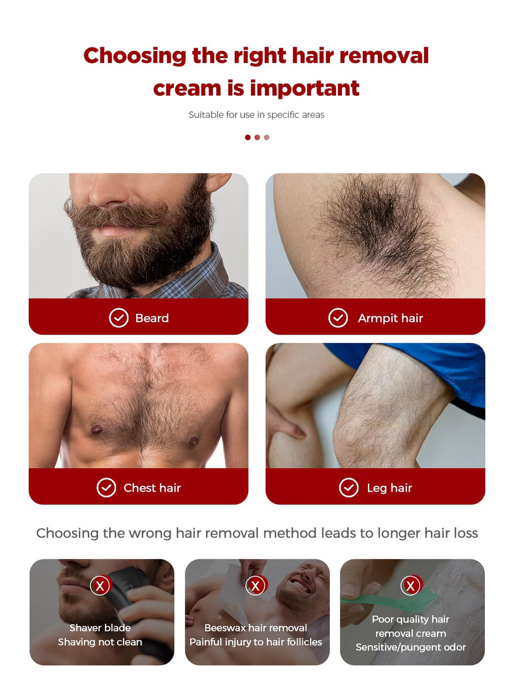 PUPUPE Painless Hair Removal Cream – Soothing Depilatory for Body and Face