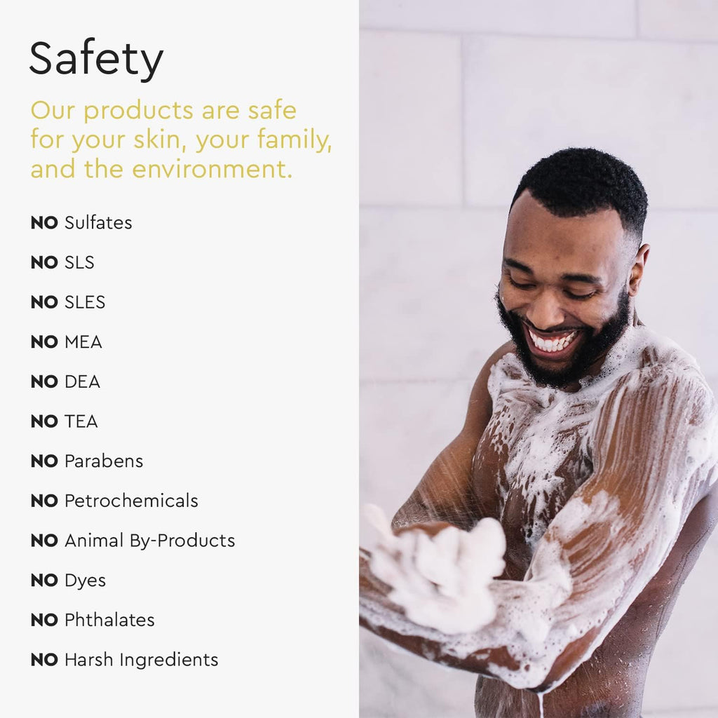 Puracy Body Wash – Natural Plant-Based Moisturizing Shower Gel for Dry Skin | Coconut Vanilla (12 oz)