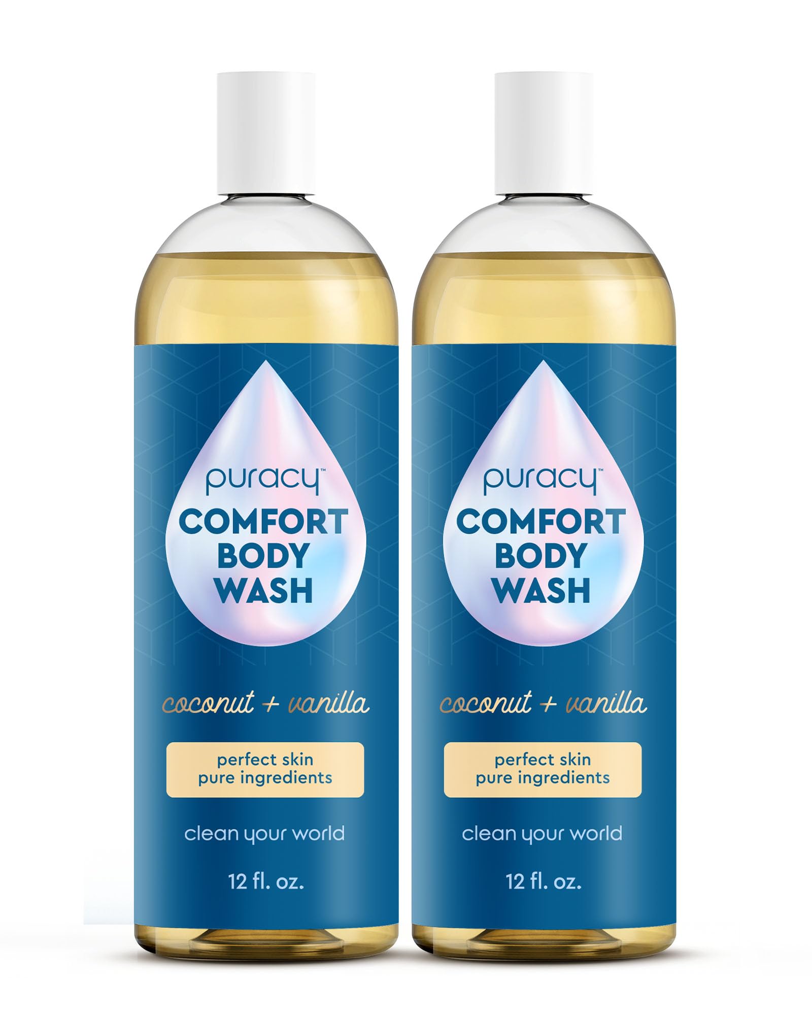 Puracy Natural Body Wash – 2pk (12 fl oz) for Sensitive Skin