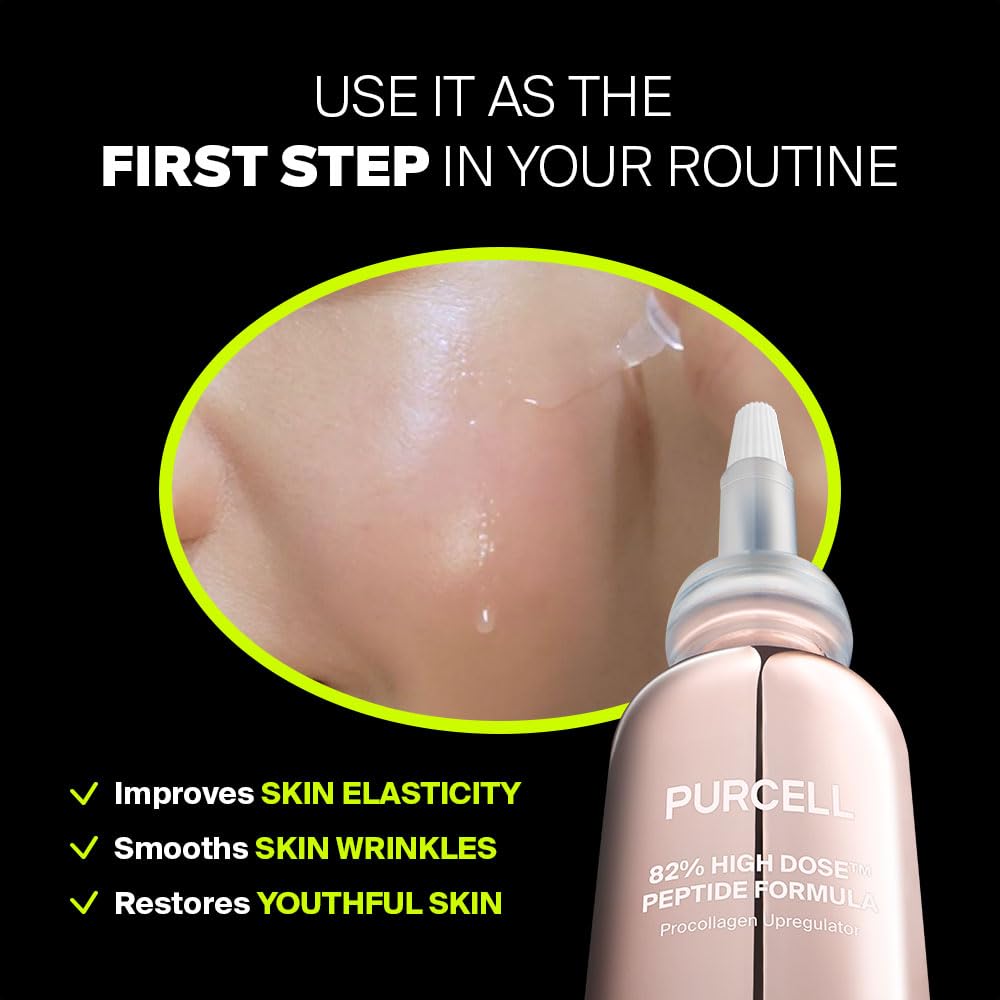 PURCELL 82% High Dose Peptide Serum – Multicollagen for Firmer, Youthful Skin (1.01 oz)