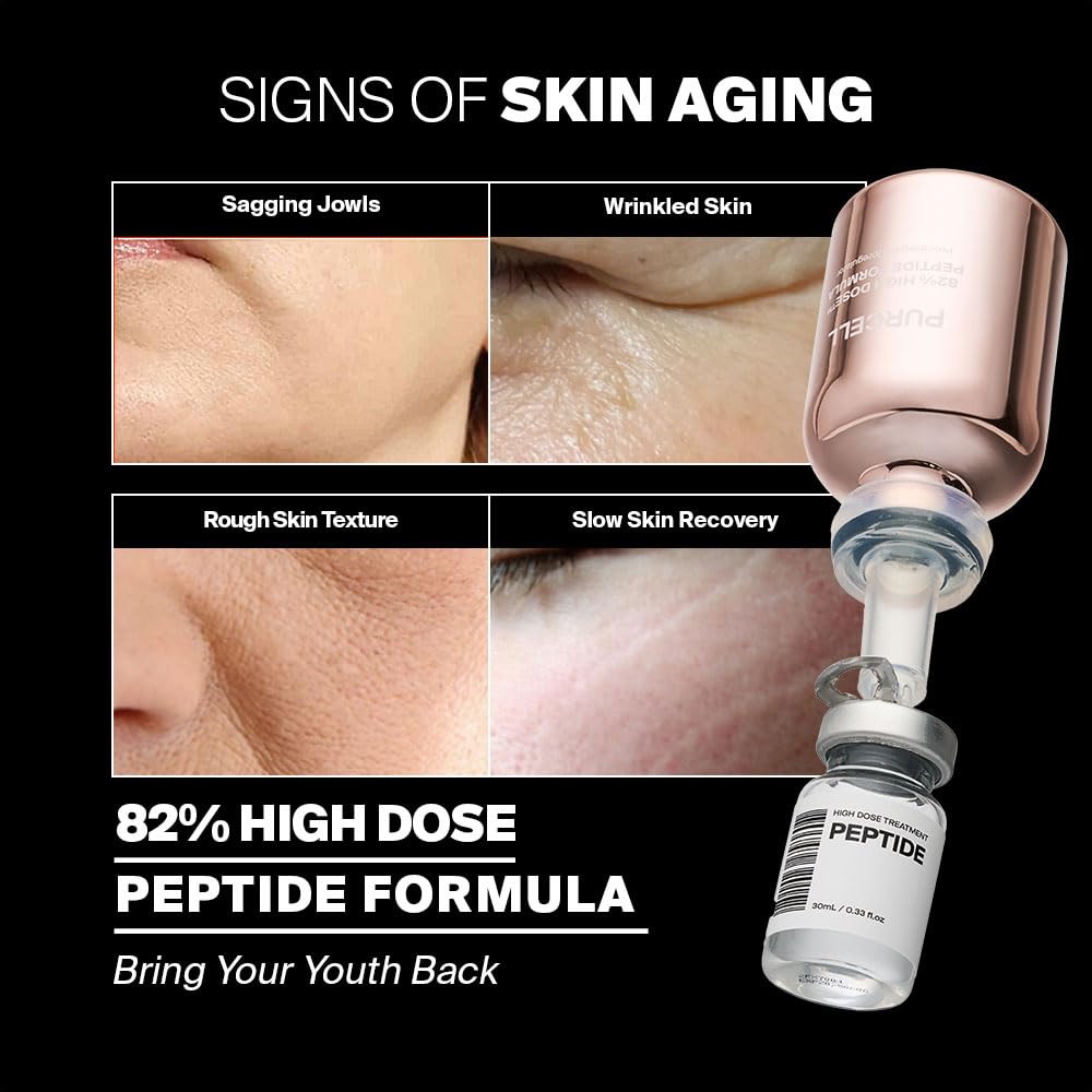 PURCELL 82% High Dose Peptide Serum – Multicollagen for Firmer, Youthful Skin (1.01 oz)