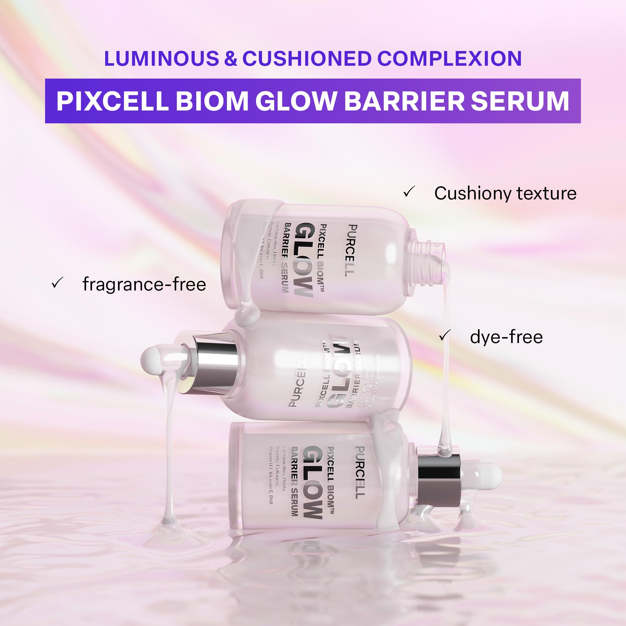 PURCELL Pixcell Biom Glow Barrier Serum 50ml | Hydration & Radiant Skin