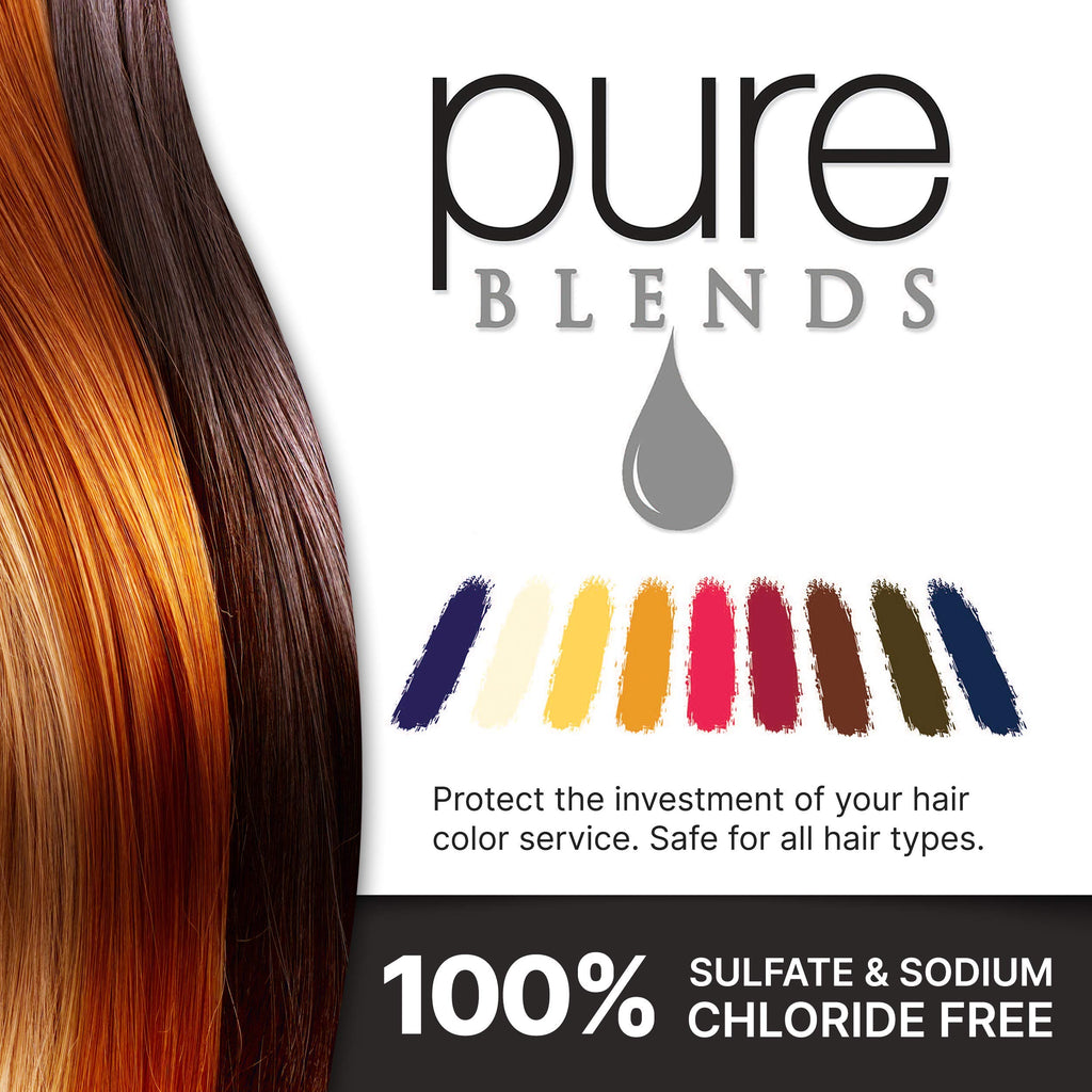 Pure Blends Sun Hydrating Color Depositing Shampoo | Brighten & Tone Color-Treated Hair (8.5 oz)