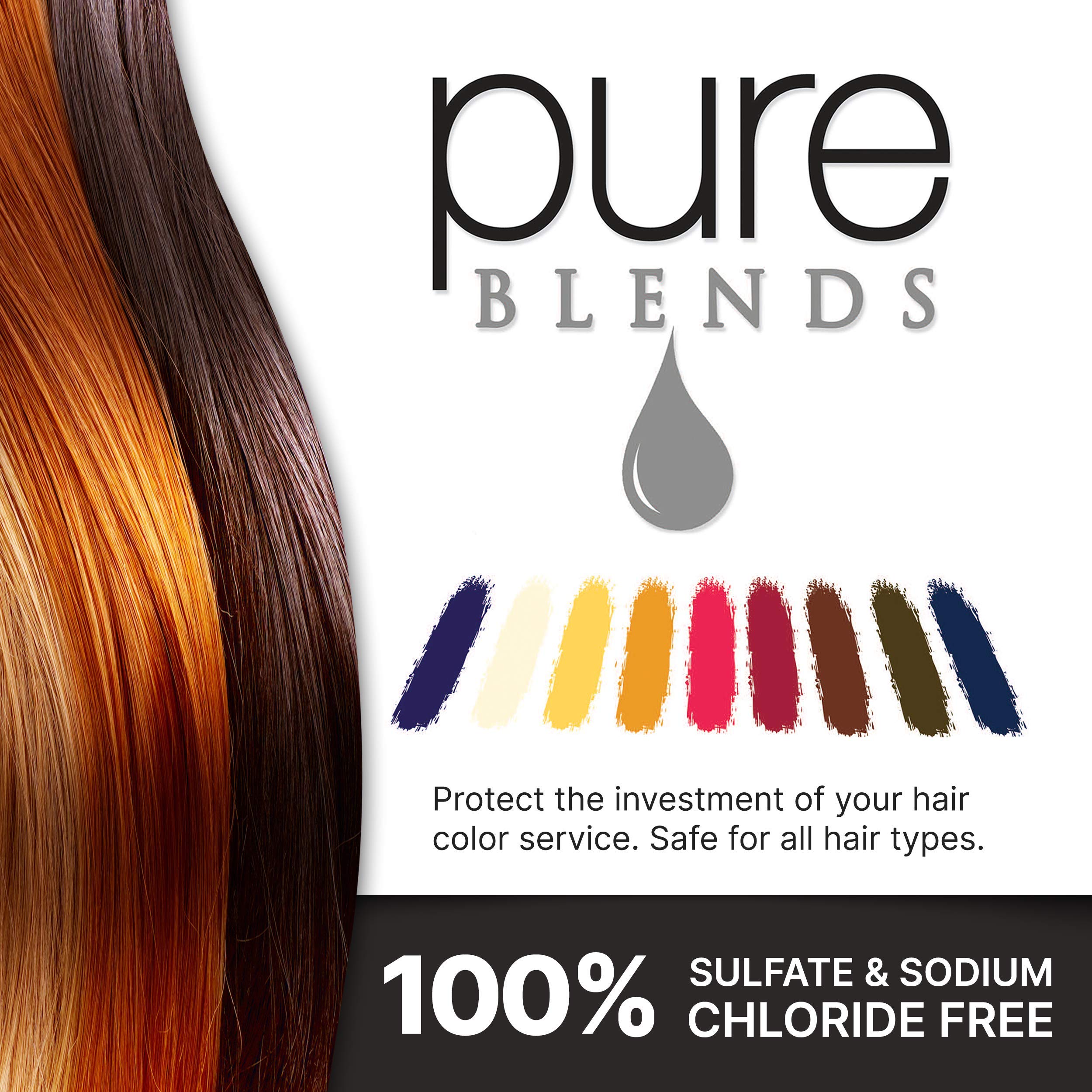 Pure Blends Sun Hydrating Color Depositing Shampoo | Brighten & Tone Color-Treated Hair (8.5 oz)