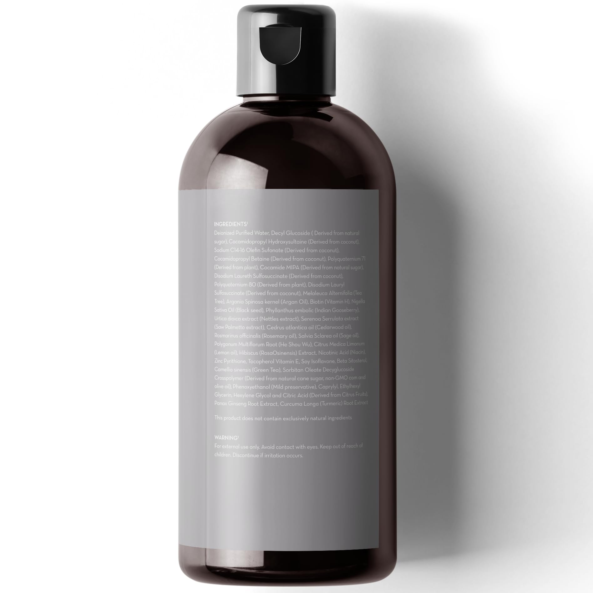 Pure Body Naturals Hair Loss Shampoo – 16oz, DHT-Blocker for Thinning Hair (Pack of 2)