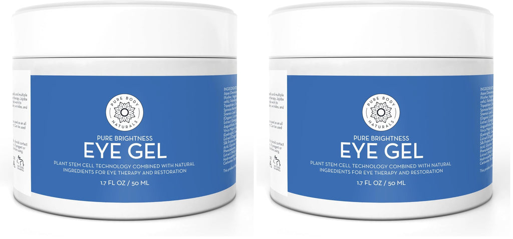 Pure Body Naturals Age-Defying Eye Gel – Hydrating Under-Eye Treatment, 1.7 oz (Pack of 2)