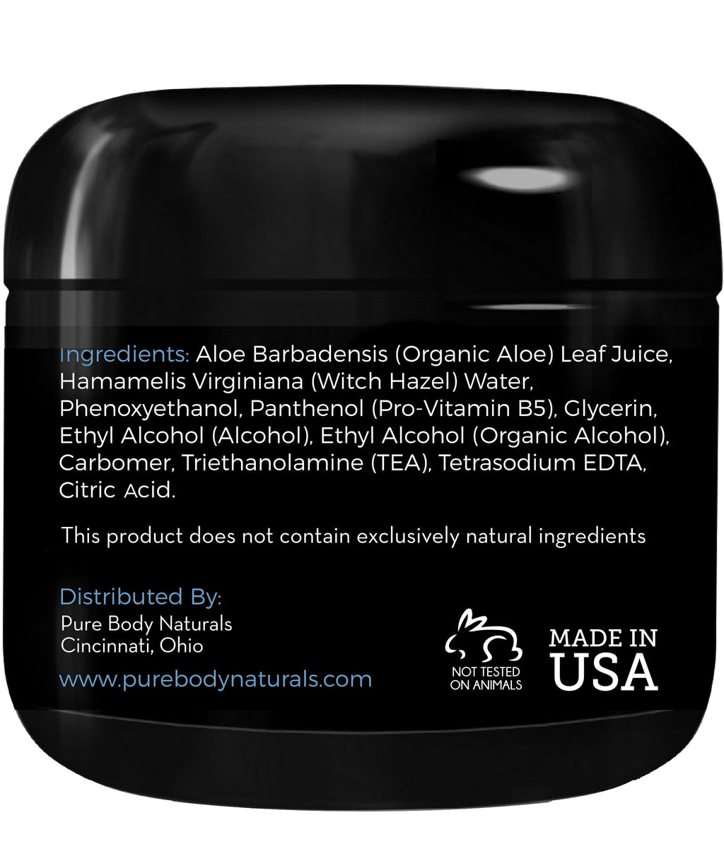 Pure Body Naturals Hair Gel for Men – 4 oz, Pack of 2 with Aloe