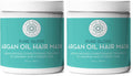 Pure Body Naturals Hair Mask – Argan Oil Deep Conditioning (Pack of 2, 8 oz each) for Damaged & Curly Hair