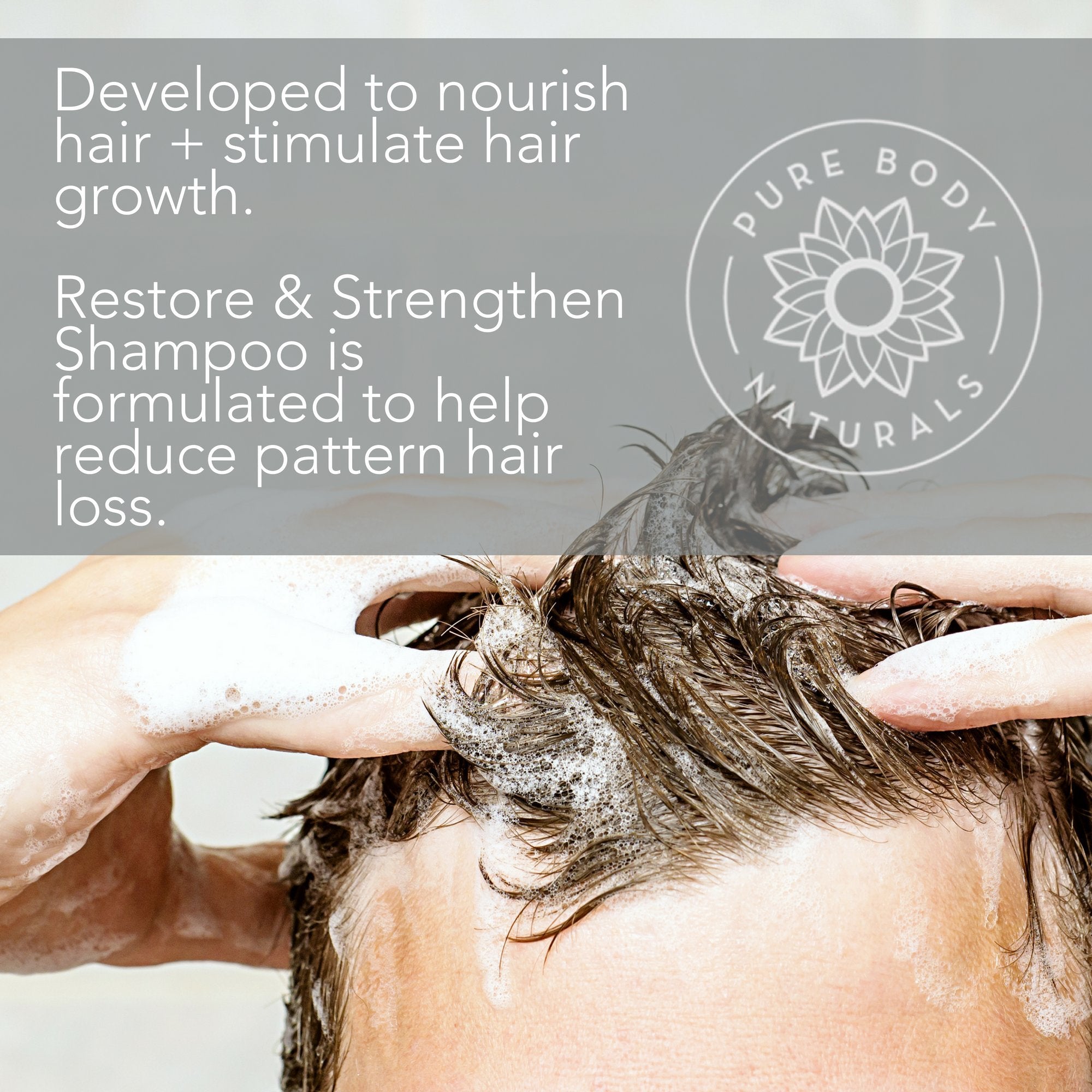 Pure Body Naturals Hair Loss Shampoo – 16oz, DHT-Blocker for Thinning Hair (Pack of 2)