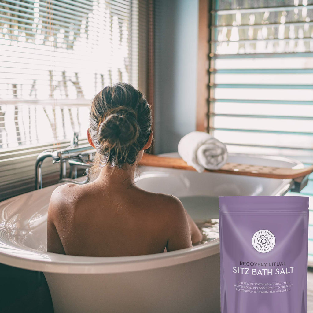 Pure Body Naturals Sitz Bath Salt: Postpartum Comfort & Hemorrhoid Relief