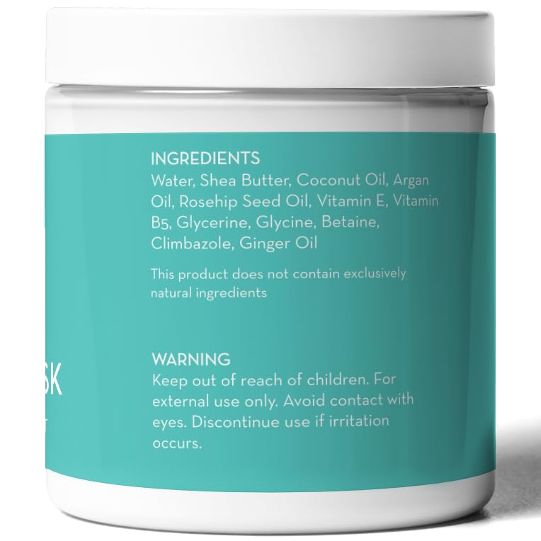 Pure Body Naturals Hair Mask – Argan Oil Deep Conditioning (Pack of 2, 8 oz each) for Damaged & Curly Hair