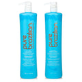Pure Brazilian Anti-Frizz Daily Shampoo & Conditioner – Salt-Free, Color Safe, Keratin & Argan Oil – 1L