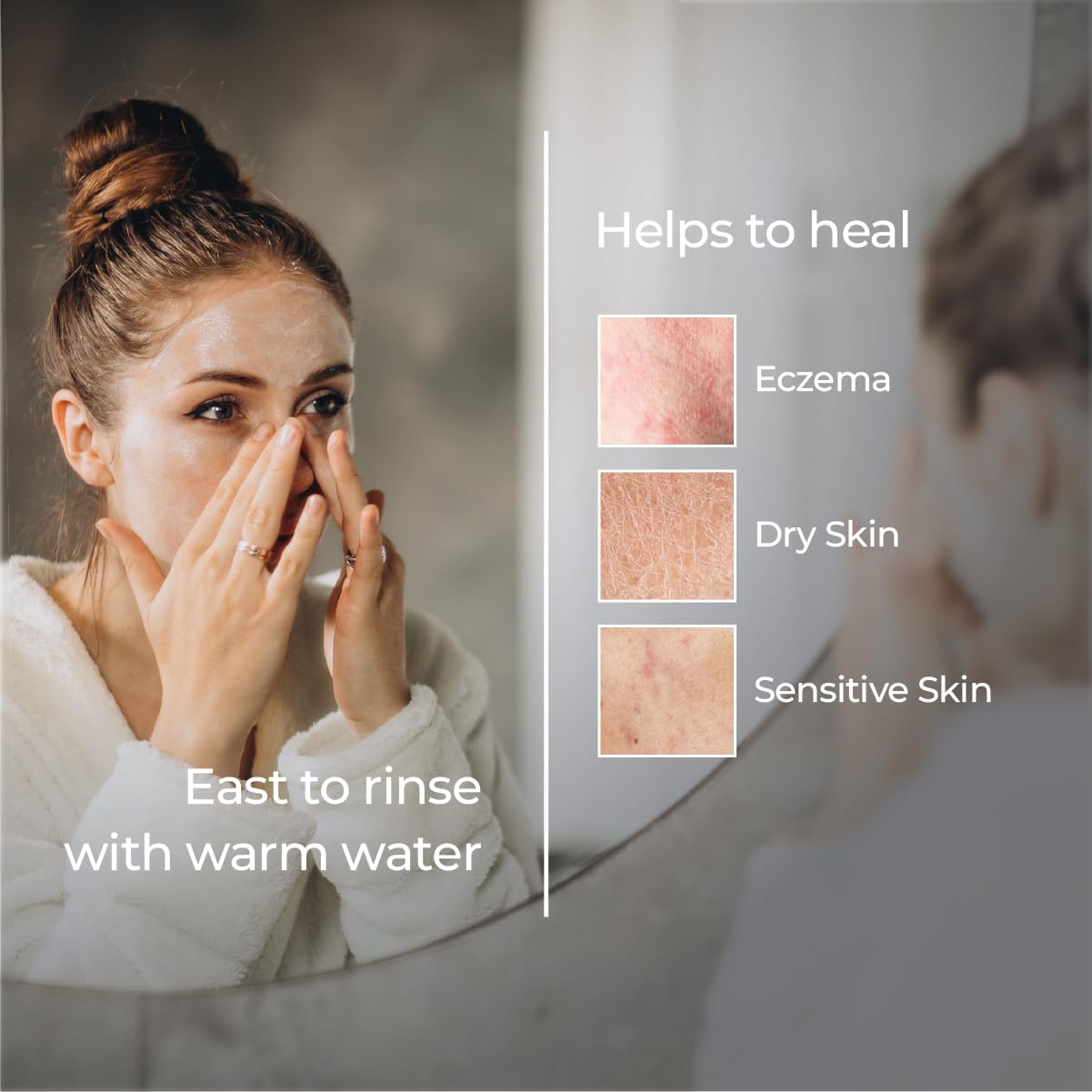 Pure Cimple Probiotic Face Cleanser – Gentle Makeup Remover for Dry, Sensitive Skin