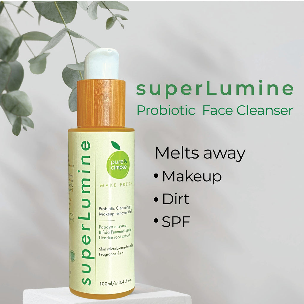 Pure Cimple Probiotic Face Cleanser – Gentle Makeup Remover for Dry, Sensitive Skin