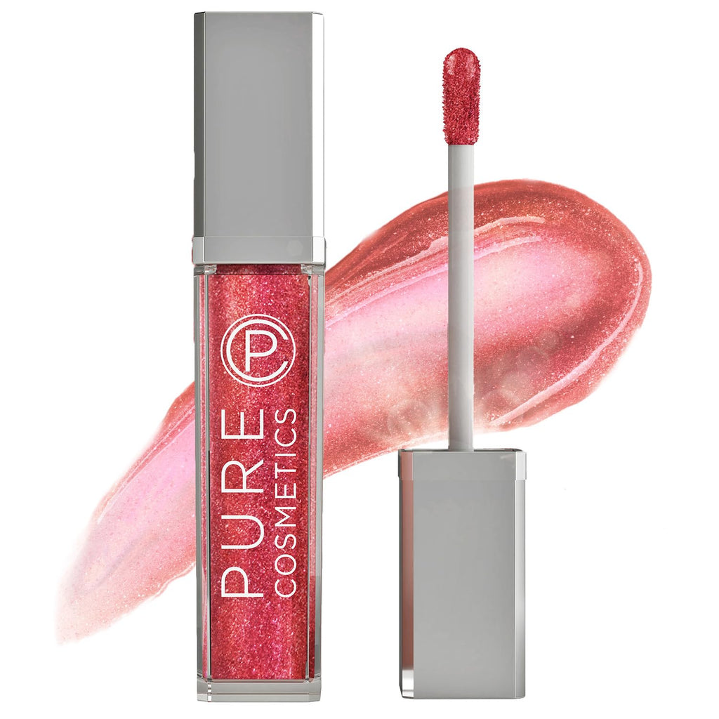 Pure Illumination Lip Gloss with LED Light & Side Mirror – Interstellar Sheer Tint | Pure Cosmetics