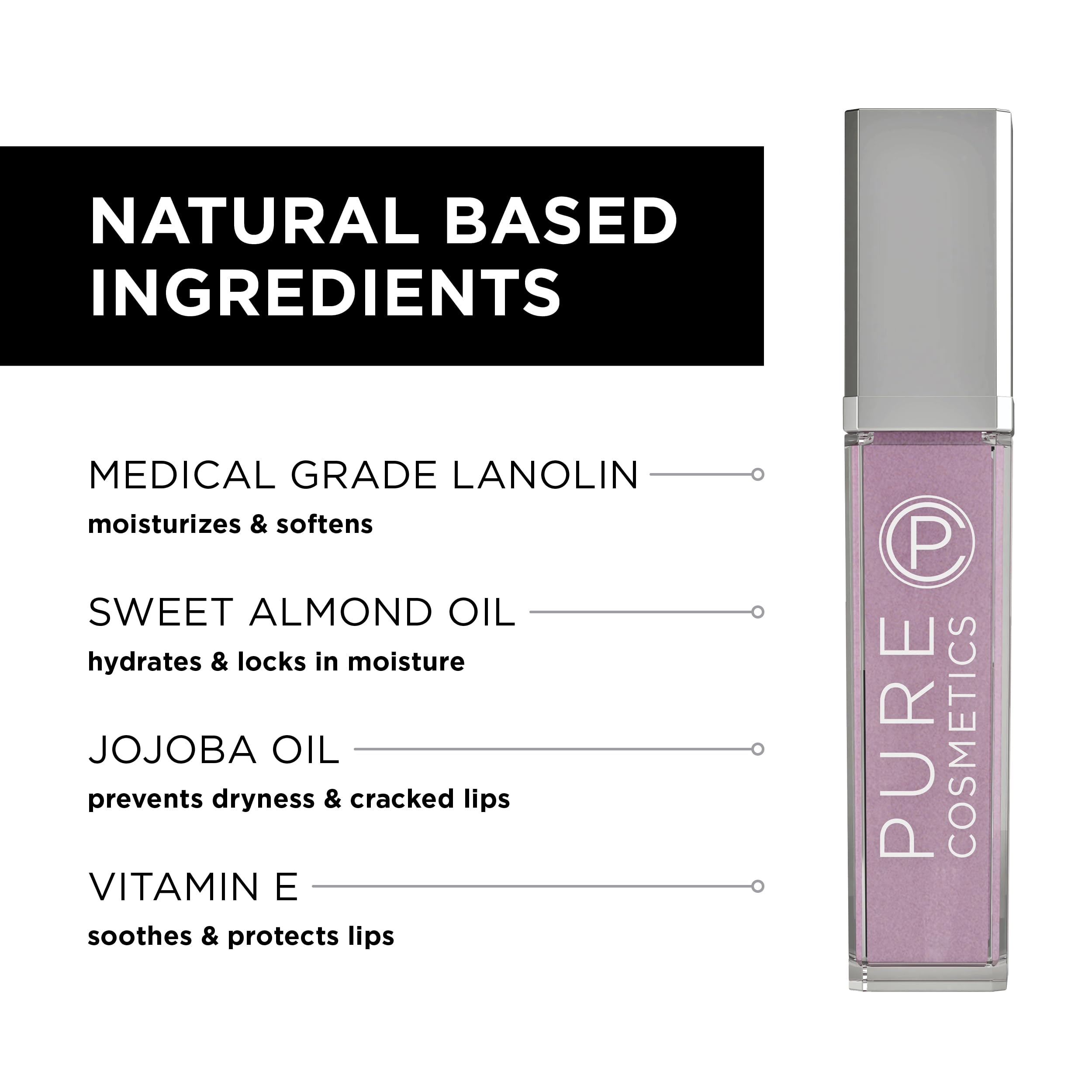 Pure Illumination Lip Gloss with LED Light & Side Mirror – Interstellar Sheer Tint | Pure Cosmetics