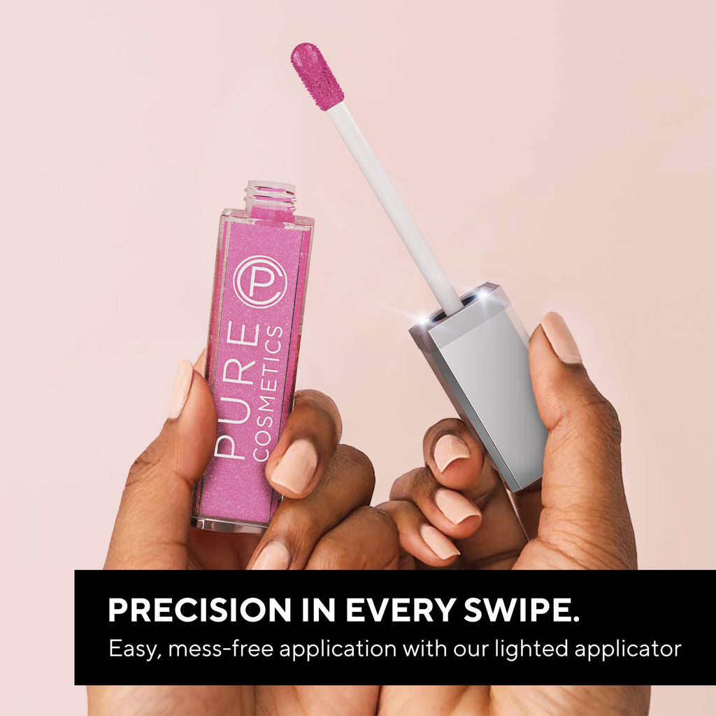 Pure Illumination Lip Gloss with LED Applicator & Mirror (Passion) | Pure Cosmetics