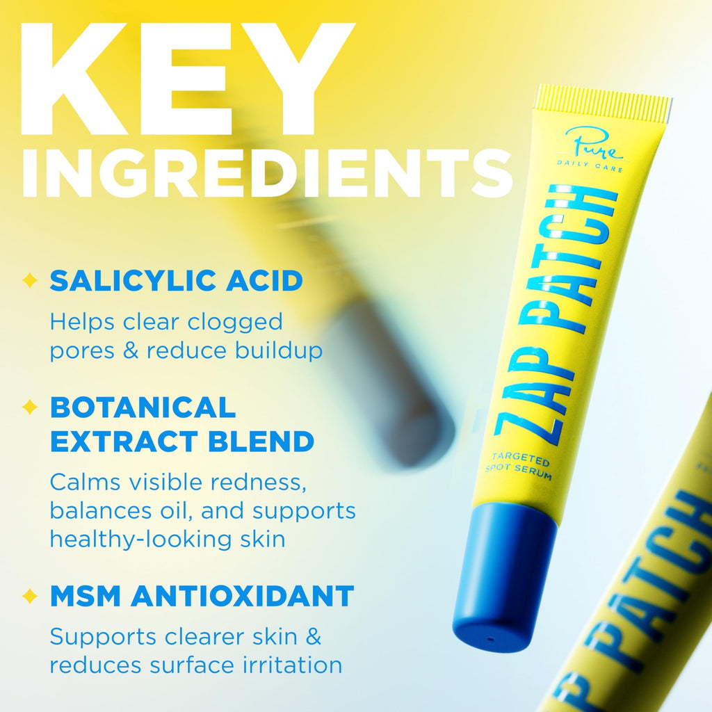 Zap Patch Targeted Spot Serum for Blemish-Prone Skin — Ultra-Sheer, Lightweight | Pure Daily Care