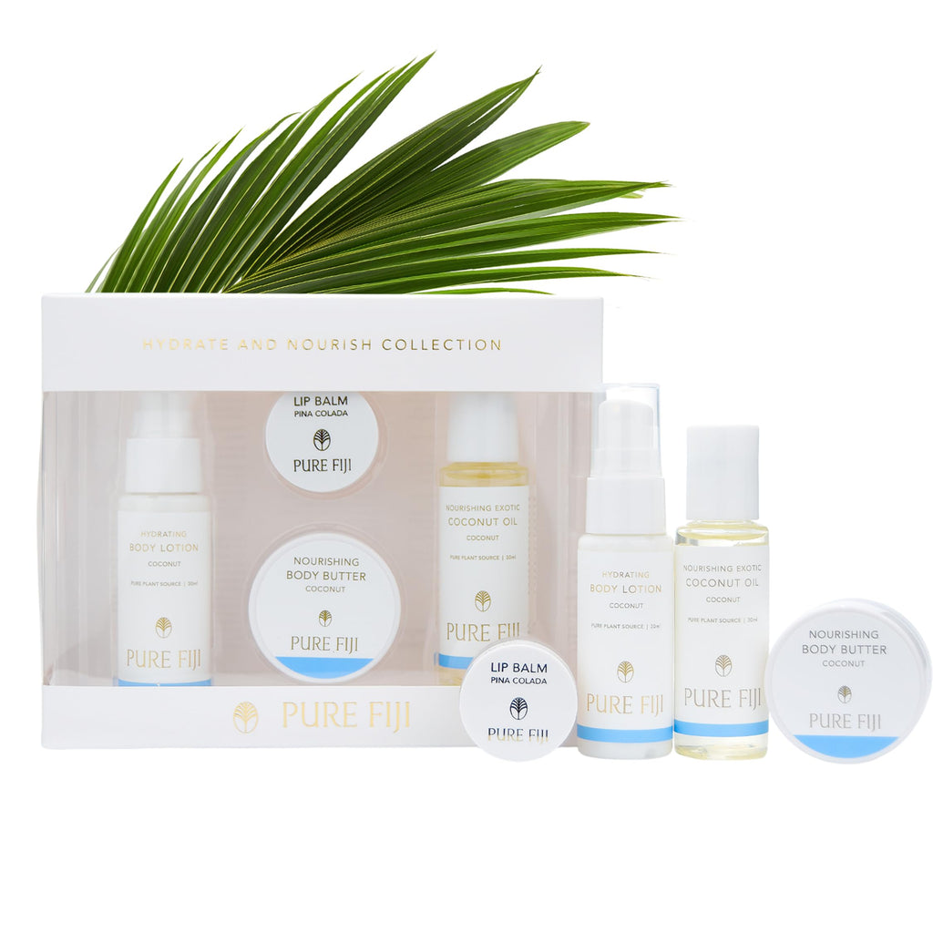 Pure Fiji Hydrate & Nourish Gift Set – 4-in-1 Coconut Skincare