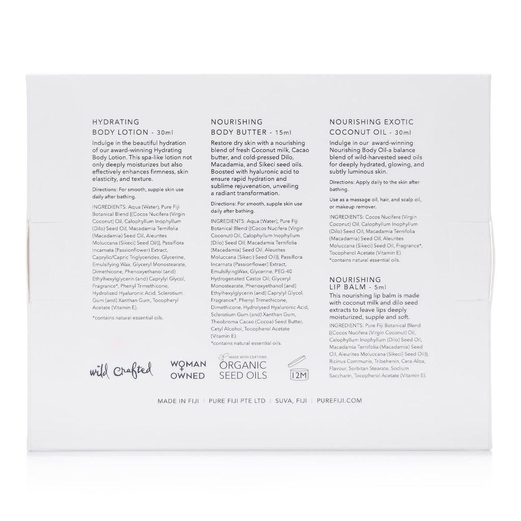 Pure Fiji Hydrate & Nourish Gift Set – 4 in 1 Skin Care Collection