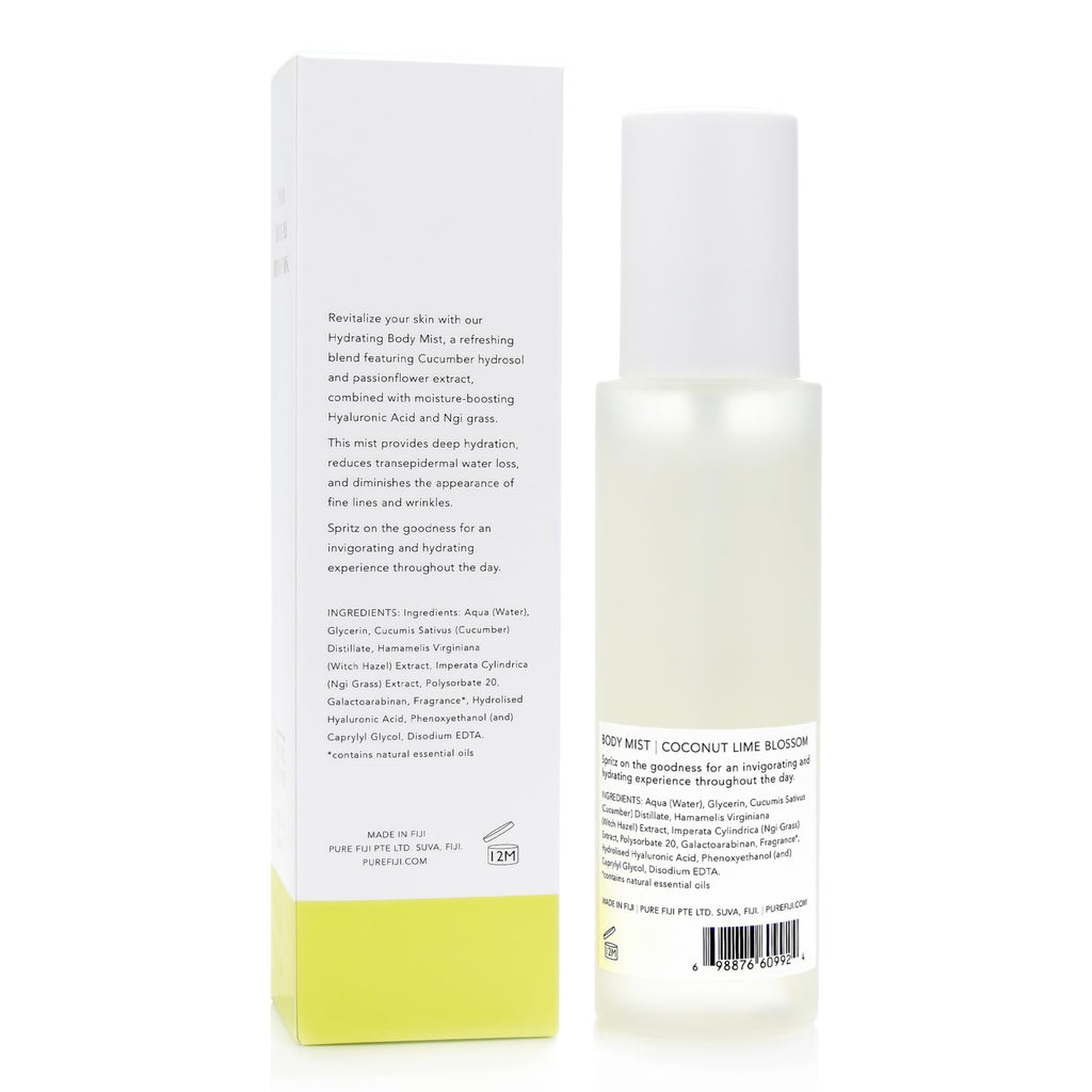 PURE FIJI Hydrating Body Mist Coconut Lime Blossom – 5 oz / 150 ml