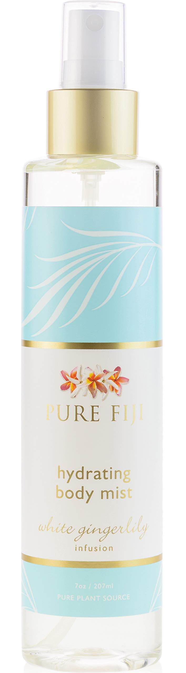 PURE FIJI Hydrating Body Oil Mist – After Shower Moisturizer with Coconut Oil, Vitamin E & White Gingerlily | 7 oz