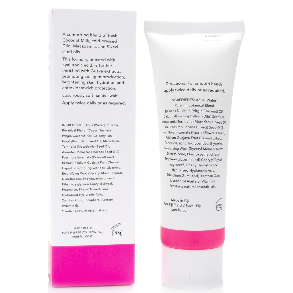 PURE FIJI Hydrating Hand Crème – Guava | Lightweight, Non-Greasy Hand Moisturizer