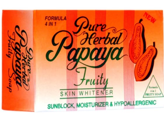 Pure Herbal Papaya Fruity Skin Brightening Bar – Pack of 3