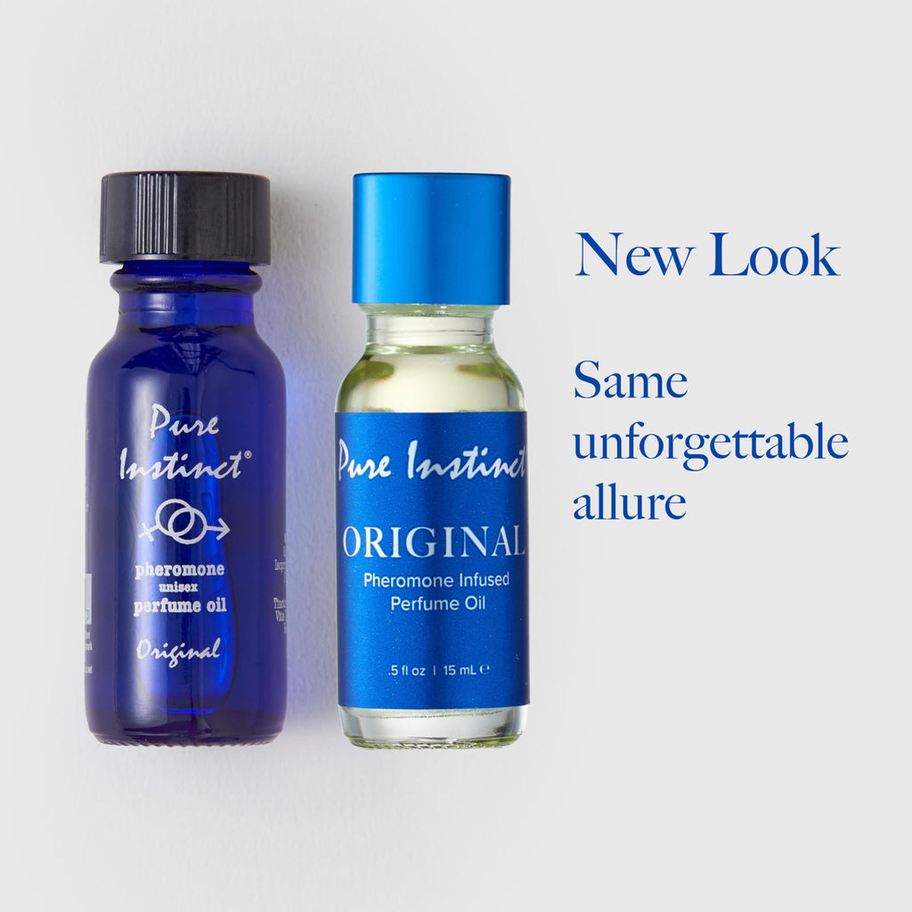 Pure Instinct 2-Pack – Original Pheromone Infused Essential Oil Perfume | Unisex, TSA Ready