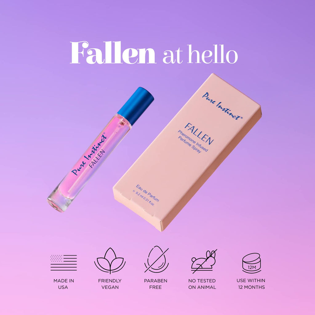 Pure Instinct FALLEN: Pheromone Infused Sprayer Perfume for Women — EDP, 0.31 fl oz