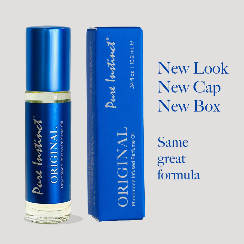 Pure Instinct Roll-On (2-Pack) - Original Pheromone-Infused Essential Oil Perfume Cologne - Unisex TSA Ready