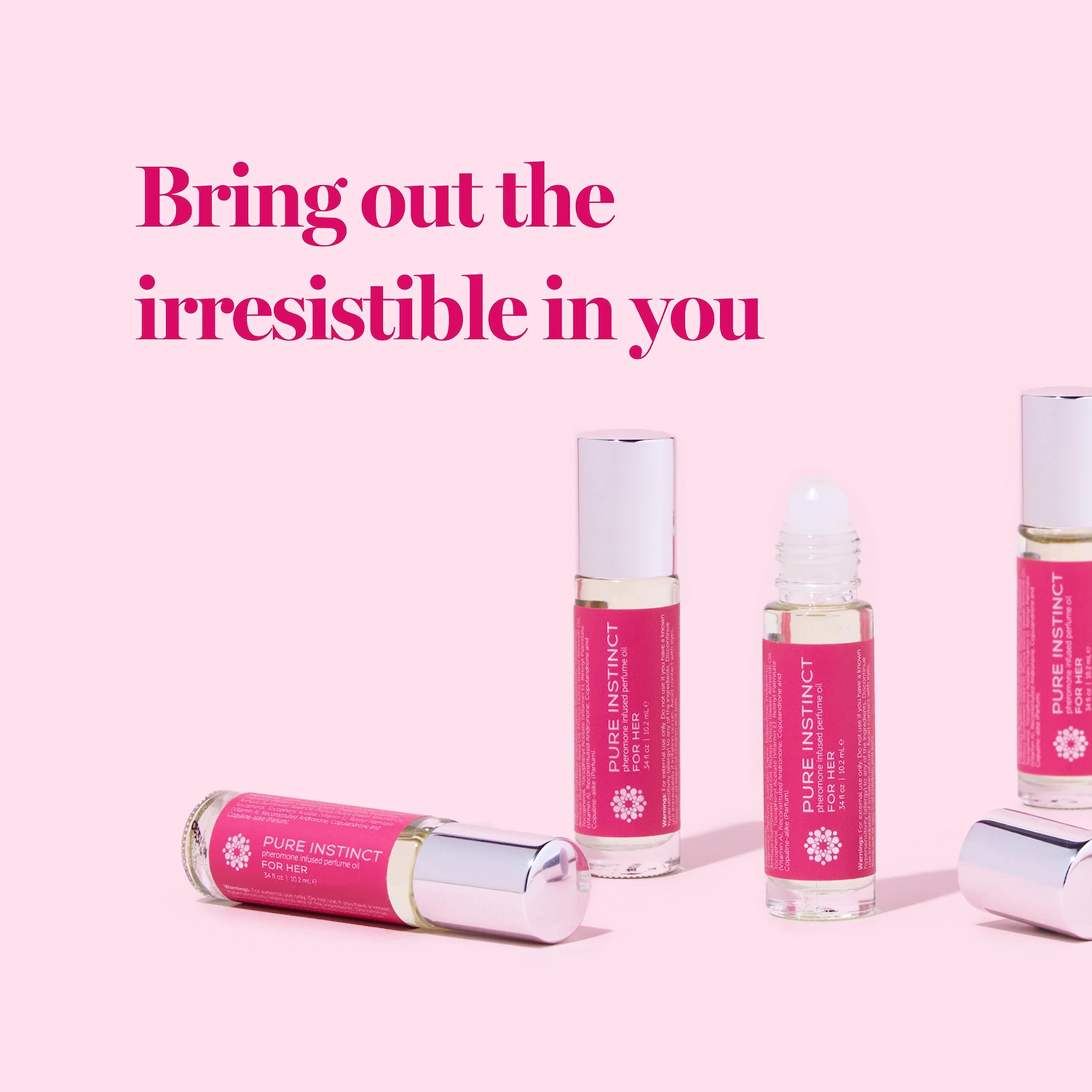Pure Instinct Roll-On – The Original Pheromone-Infused Essential Oil Perfume for Her | TSA Ready