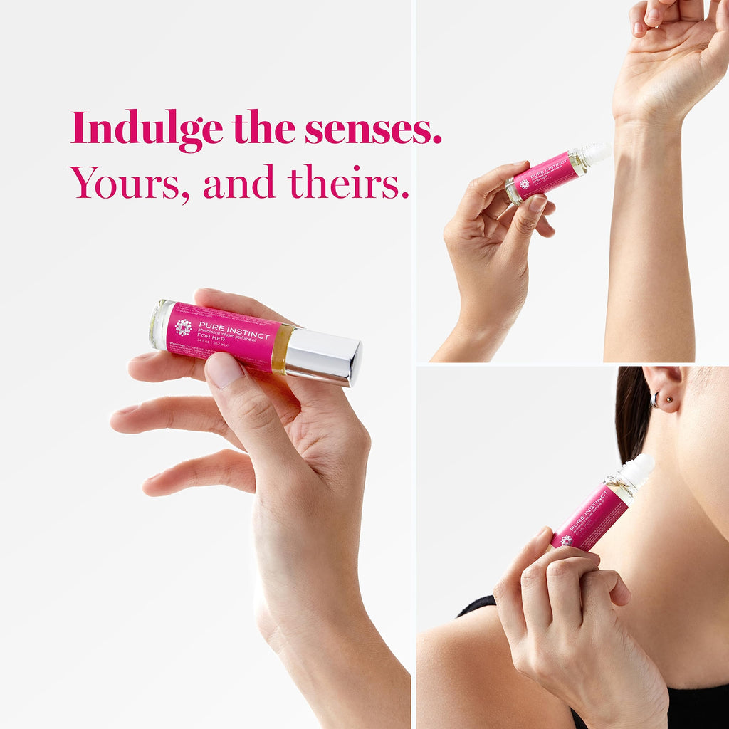 Pure Instinct Roll-On – The Original Pheromone-Infused Essential Oil Perfume for Her | TSA Ready